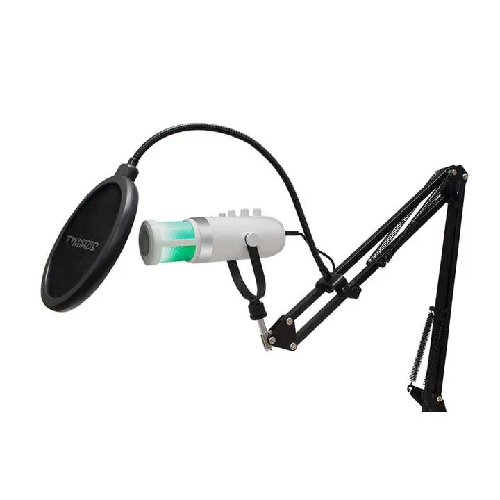Twisted Minds USB Microphone RGB - White - Tashqila Twisted Minds USB Microphone RGB - White - Tashqila